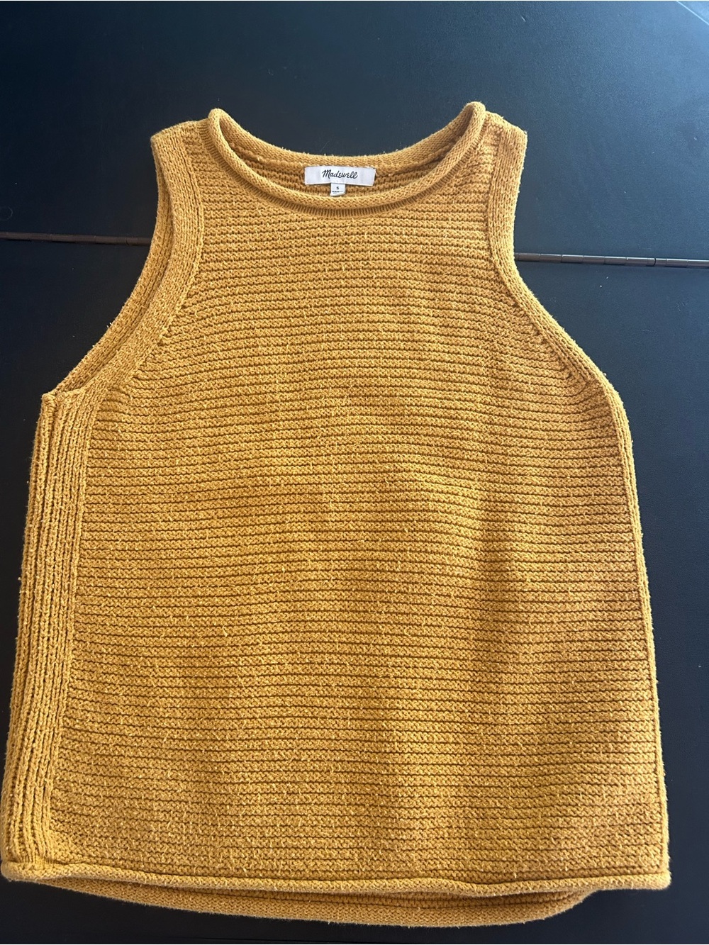 Madewell Mustard Knit Tank Size S